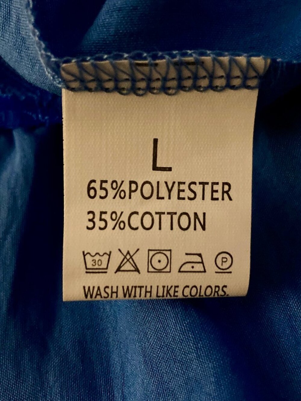 Excellent Condition, SZ L, Lace Bottom Bloomer Pants, Blue - Picture 4 of 4